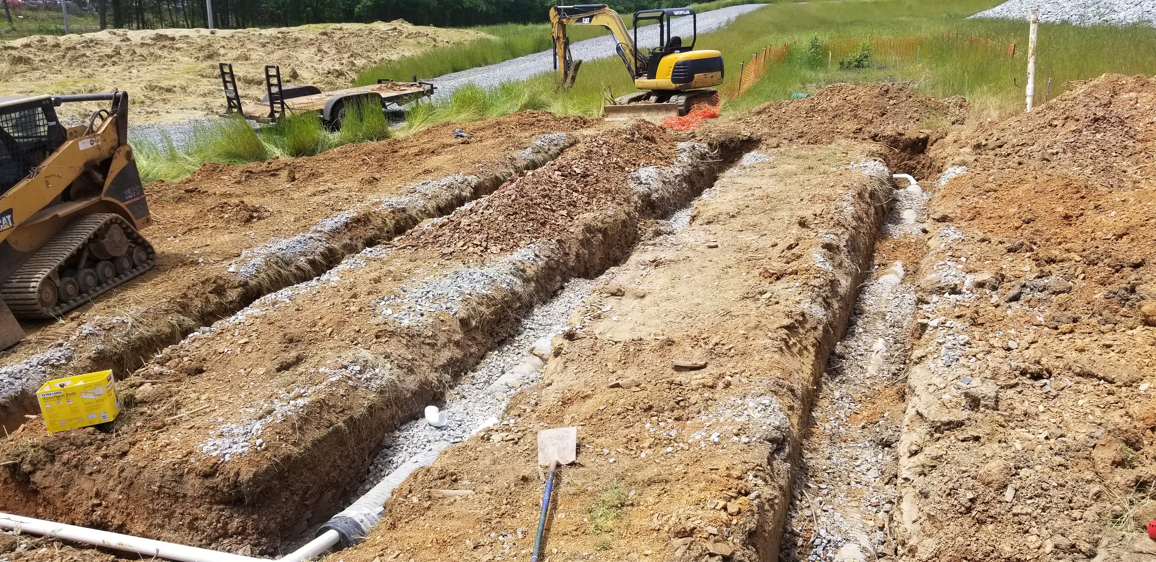 Chittum Septic technician on the job